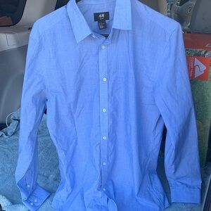 H&M Sky Blue Men's Button Down Shirt